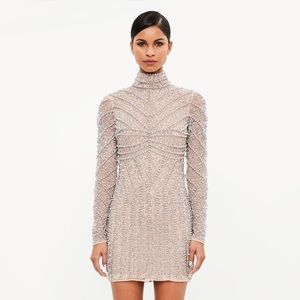 Peace + Love Beaded Mini Dress